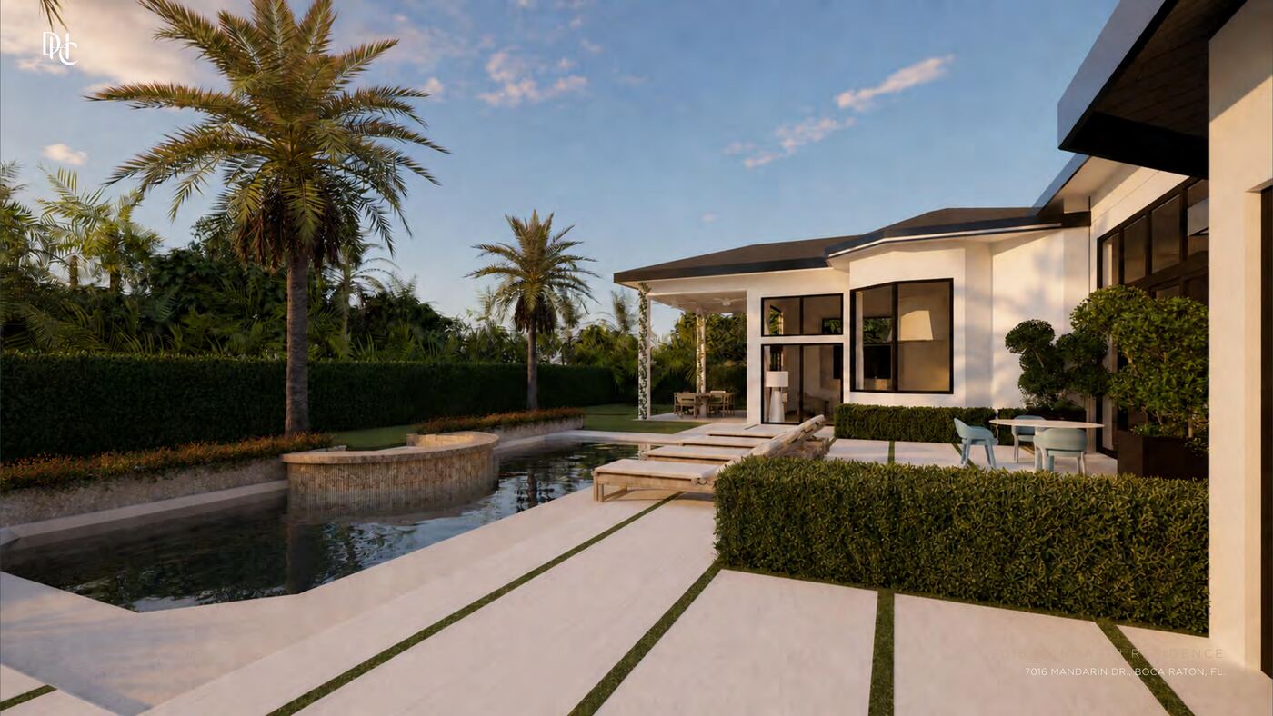 Backyard corner view, 7016 Mandarin Residence